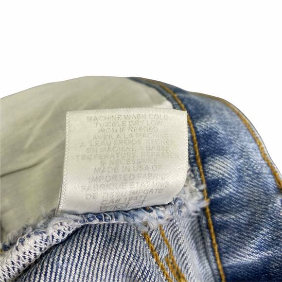 Re/Done Women Jean Originals 70s Stove Pipe 5 Button Fly High Rise Light Wash 30 - Picture 7 of 7